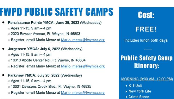 FWPD Public Safety Camps